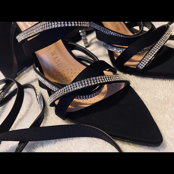 Brand New Sexy Strappy  Bling Heels By AZALEA WANG / AKIRA - Size 7 - box 75 - Picture 4 of 7